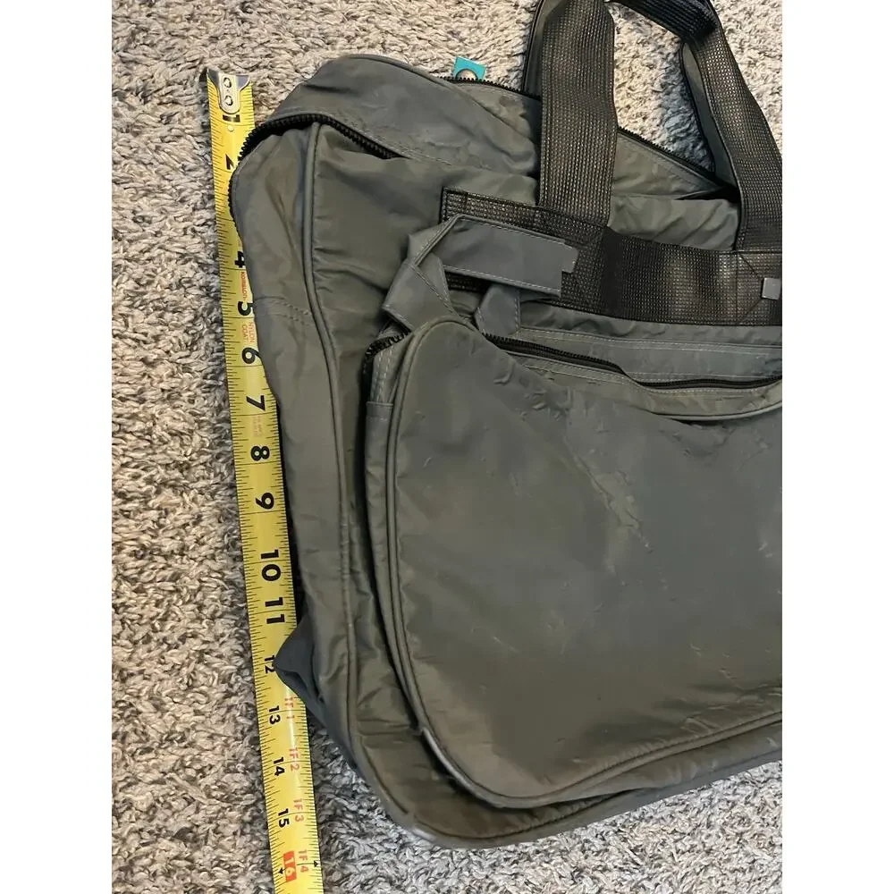 Habitat Worn Wear Sturdy Briefcase Bag with Strap Black With Pocket In The Front